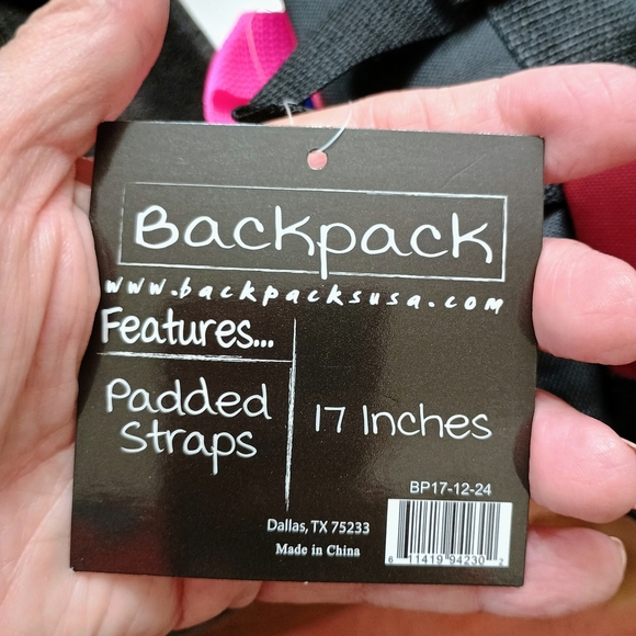 Vibrant Purple Women's Backpack - Picture 3 of 3